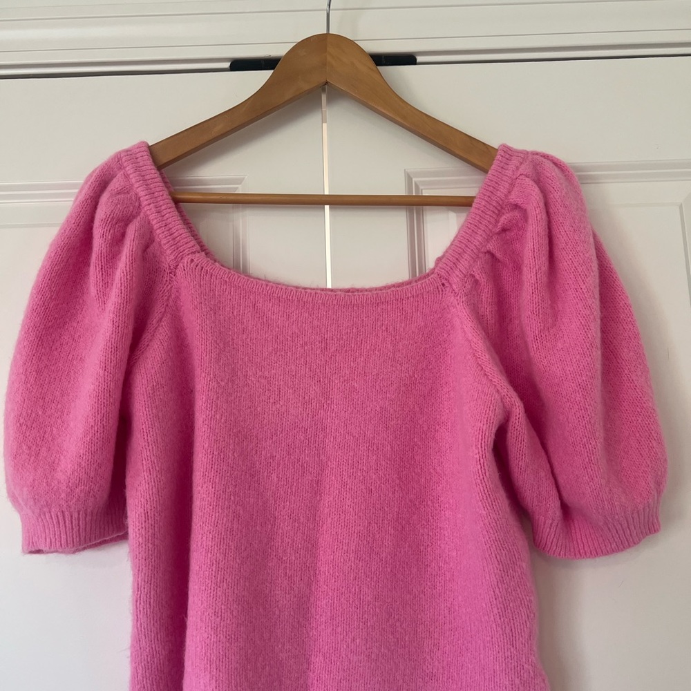Short sleeved puffy sleeved sweater- English Factory - Picture 6 of 6